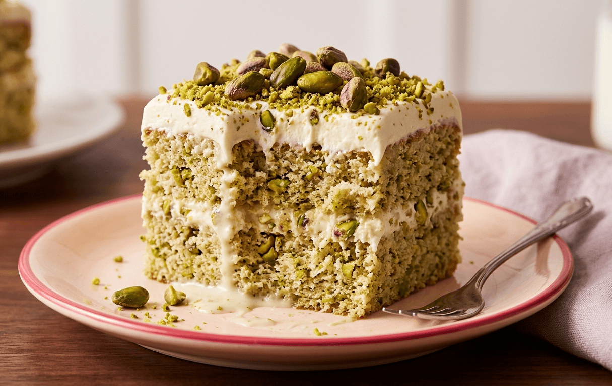 Pistachio Milk Cake