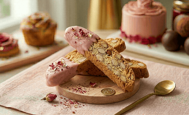 Almond Rose Biscotti view 1